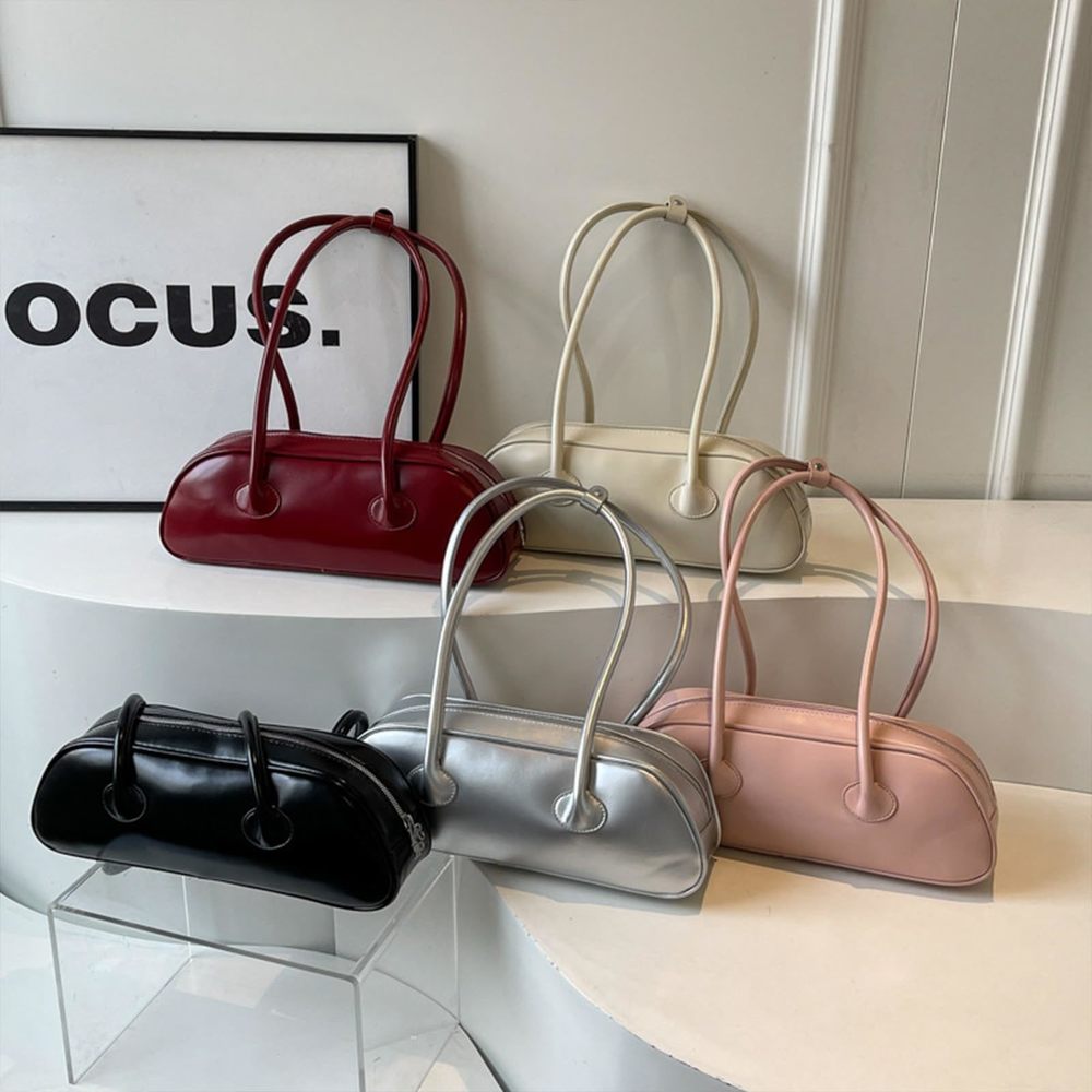 Small Pu Leather Handbag - Waterproof Top Handle Shoulder Bag, :[ - Picture 6 of 8